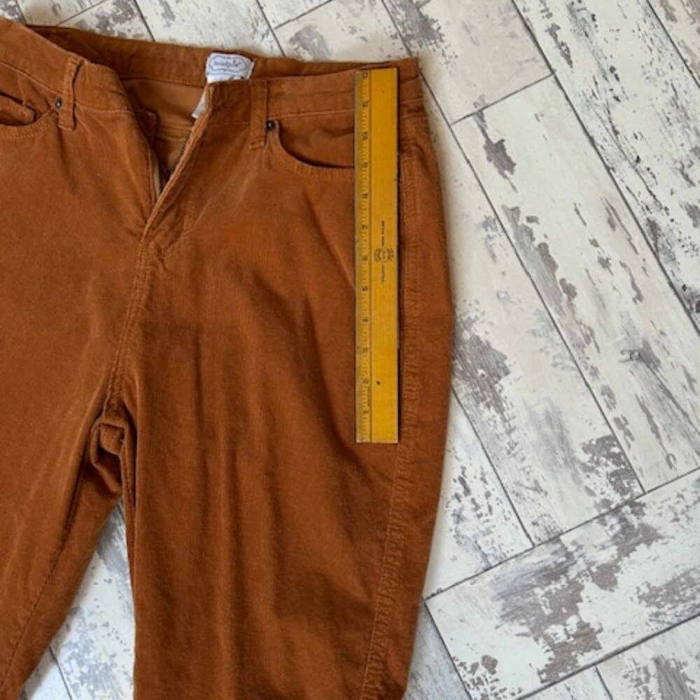 Mud Pie Rust Frayed Ankle Cords - Picture 5 of 6